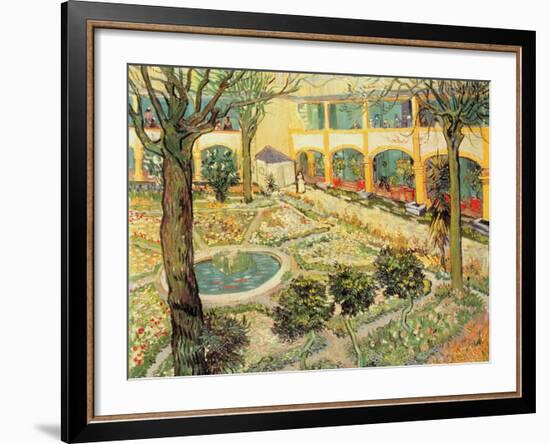 The Asylum Garden at Arles, c.1889-Vincent van Gogh-Framed Giclee Print