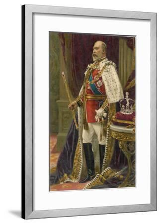 Edward VII British Royalty in His Coronation Robes Giclee Print by ...