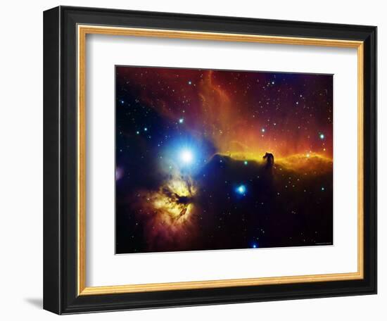 Alnitak Region in Orion (Flame Nebula NGC2024, Horsehead Nebula IC434)-Stocktrek Images-Framed Photographic Print