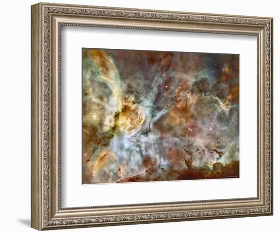 A 50-Light-Year-Wide View of the Central Region of the Carina Nebula-Stocktrek Images-Framed Photographic Print