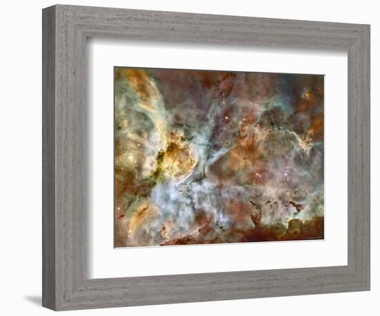 A 50-Light-Year-Wide View of the Central Region of the Carina Nebula-Stocktrek Images-Framed Photographic Print