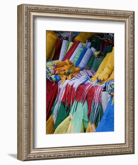 Prayer Flags, Barkhor, Lhasa, Tibet, China-Ethel Davies-Framed Photographic Print