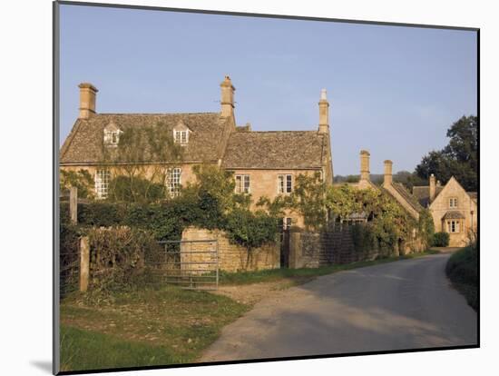 Road to Stanway Village, Cotswold Way Footpath, the Cotswolds, Gloucestershire, England-David Hughes-Mounted Photographic Print