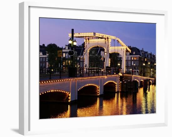 Magere Brug (Skinny Bridge), Amsterdam, the Netherlands (Holland)-Sergio Pitamitz-Framed Photographic Print