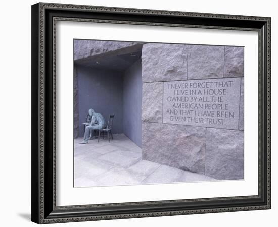 Franklin D. Roosevelt (F.D.R.) Memorial, Washington D.C., USA-Alison Wright-Framed Photographic Print