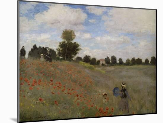 Poppies, c.1873-Claude Monet-Mounted Giclee Print