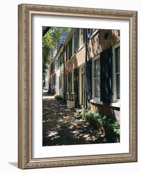 Captain's Row, Alexandria, Virginia, USA-Jonathan Hodson-Framed Photographic Print