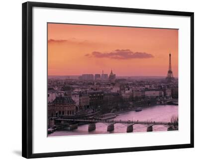 Eiffel Tower and River Seine, Paris, France Photographic Print by ...