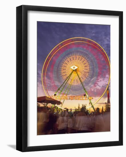 Ferris Wheel Motion, California State Fair, Sacramento, California-Mark Gibson-Framed Photographic Print