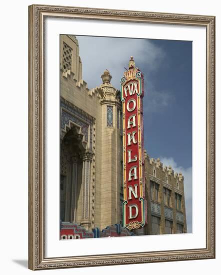 1928 Fox Oakland Theater Sign, Oakland, California-Walter Bibikow-Framed Photographic Print