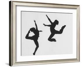 Silhouettes of Dancers Diane Sinclair and Ken Spaulding-Gordon Parks-Framed Photographic Print