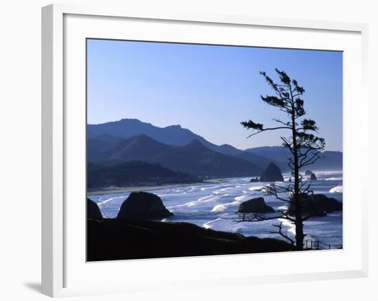 Cannon Beach from Ecola State Park, Oregon, USA-Janell Davidson-Framed Photographic Print