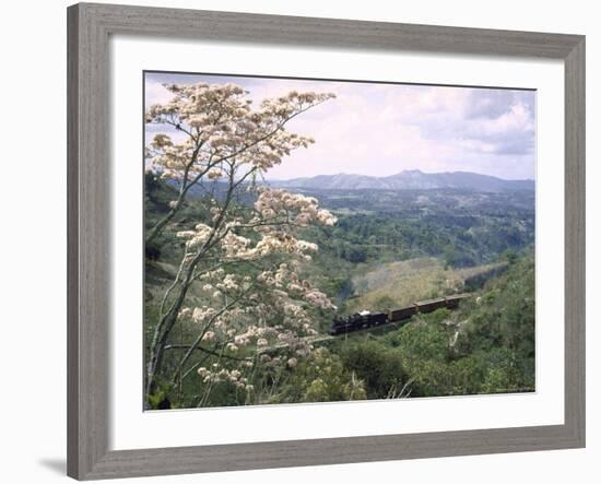 Narrow Gauge Rail Line Transporting Goods Between Guatemala and El Salvador-John Dominis-Framed Photographic Print