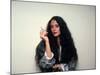 Actress Sonia Braga, Holding Cigarette-David Mcgough-Mounted Premium Photographic Print