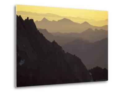 ridge metal silhouettes sutton cascades william washington mountain north usa