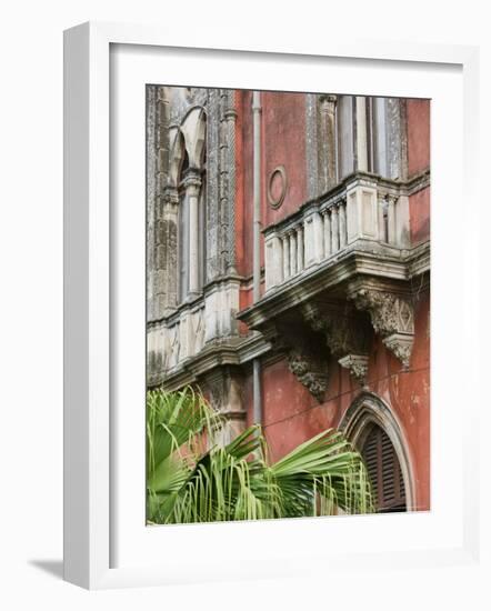 Fishing Port, Former Home of Poet Antonio Cardile, Ortygia Island, Syracuse, Sicily, Italy-Walter Bibikow-Framed Photographic Print