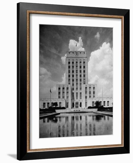 Exterior of City Hall in Houston-Dmitri Kessel-Framed Photographic Print