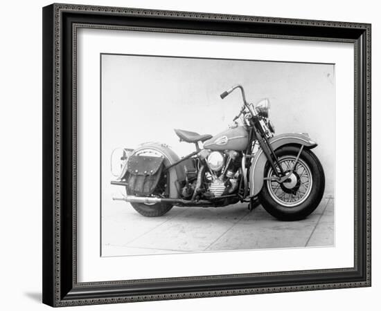 Harley-Davidson Racing Motorcycle-Loomis Dean-Framed Photographic Print