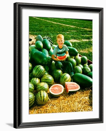 Seedless Watermelons at Purdue University-John Dominis-Framed Photographic Print