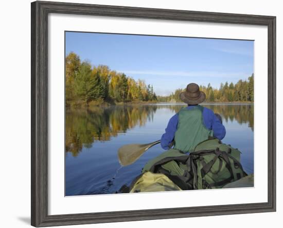 Hoe Lake, Boundary Waters Canoe Area Wilderness, Superior National Forest, Minnesota, USA-Gary Cook-Framed Photographic Print