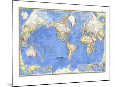 1965 world map art print by national geographic maps artcom