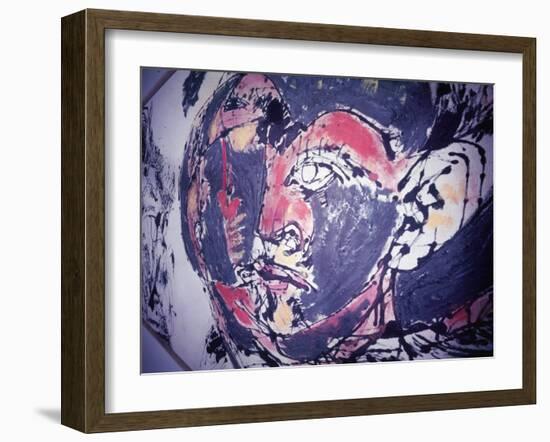 Detail from a Painting by Jackson Pollock-Loomis Dean-Framed Photographic Print