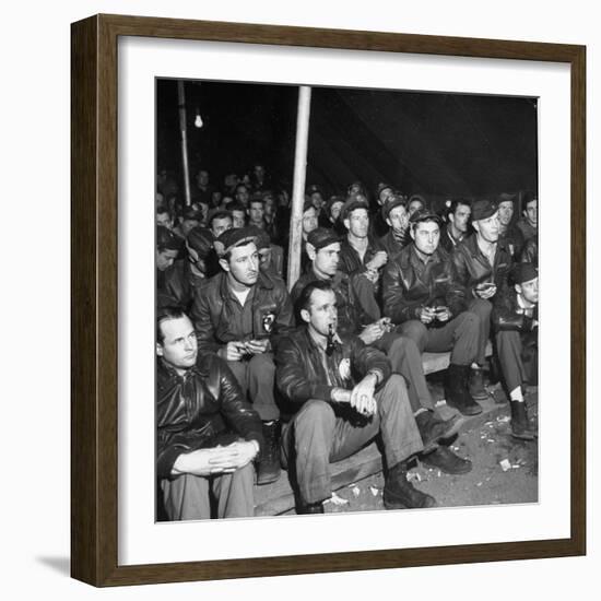 US Air Force's Paramushiru Raiders During WWII-Dmitri Kessel-Framed Photographic Print