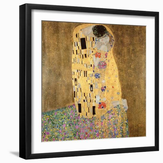 The Kiss, 1907-08-Gustav Klimt-Framed Giclee Print