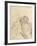 Danseuse assise, essayant ses pointes-Edgar Degas-Framed Giclee Print