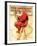 "Santa at the Map" Saturday Evening Post Cover, December 16,1939-Norman Rockwell-Framed Giclee Print