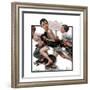 "No Swimming", June 4,1921-Norman Rockwell-Framed Giclee Print
