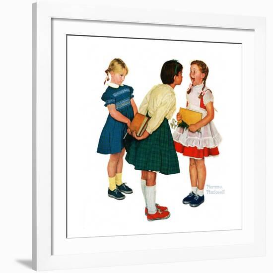 "Missing tooth", September 7,1957-Norman Rockwell-Framed Giclee Print