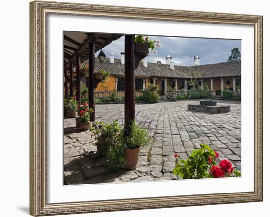 Ecuador, the Beautiful Hacienda San Augustin De Callo Is Built on the Site of an Inca Palace-Nigel Pavitt-Framed Photographic Print