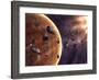 Artist's Concept of a Supernova About to Incinerate This Planetary System-Stocktrek Images-Framed Photographic Print