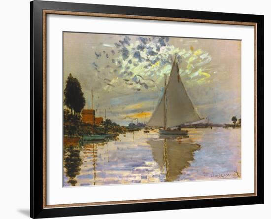 Monet: Sailboat-Claude Monet-Framed Giclee Print