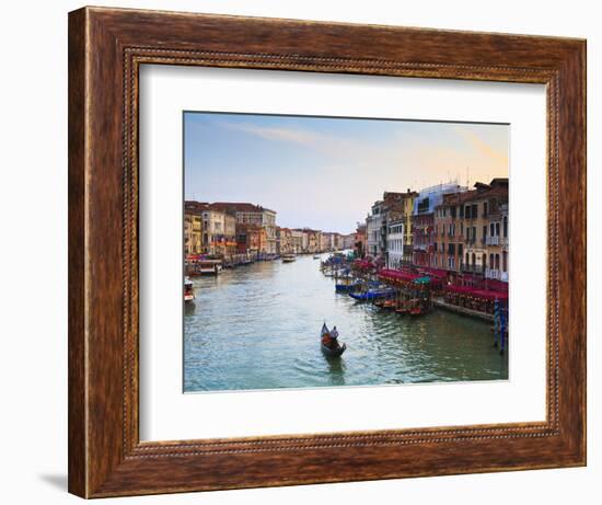 The Grand Canal, Venice, UNESCO World Heritage Site, Veneto, Italy, Europe-Amanda Hall-Framed Photographic Print