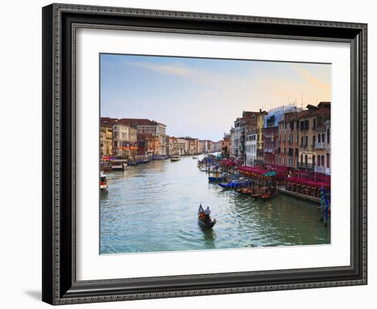 The Grand Canal, Venice, UNESCO World Heritage Site, Veneto, Italy, Europe-Amanda Hall-Framed Photographic Print