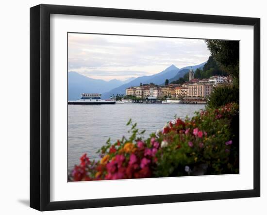 Town of Bellagio and Lake Como, Lombardy, Italian Lakes, Italy, Europe-Frank Fell-Framed Photographic Print