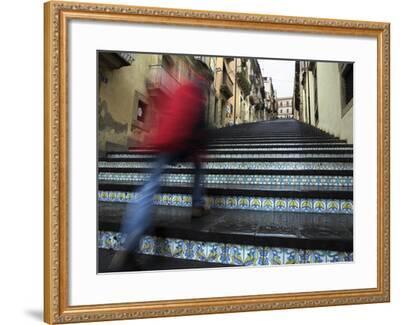 La Scala 142 Steps With Hand Painted Ceramic Tiles Caltagirone Sicily Italy Europe Photographic Print By Stuart Black Art Com