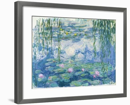 Waterlilies, 1916-19-Claude Monet-Framed Giclee Print