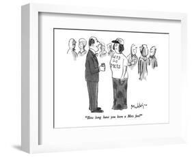 "How long have you been a Mets fan?" - New Yorker Cartoon-James Mulligan-Framed Premium Giclee Print