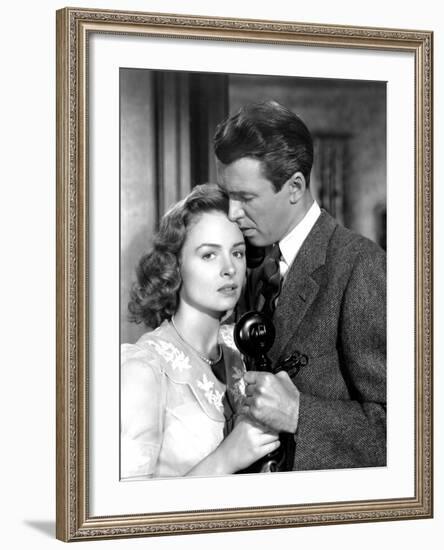 It's a Wonderful Life, Donna Reed, James Stewart, 1946-null-Framed Photo