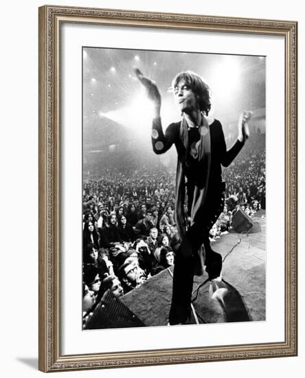 Gimme Shelter, Mick Jagger, 1970-null-Framed Photo