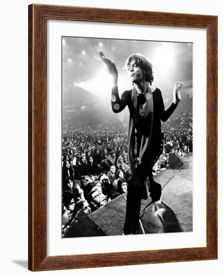 Gimme Shelter, Mick Jagger, 1970-null-Framed Photo