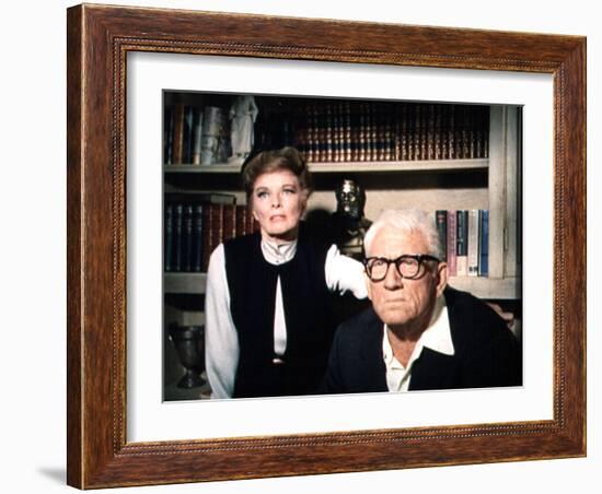 Guess Who's Coming To Dinner, Katharine Hepburn, Spencer Tracy, 1967-null-Framed Photo