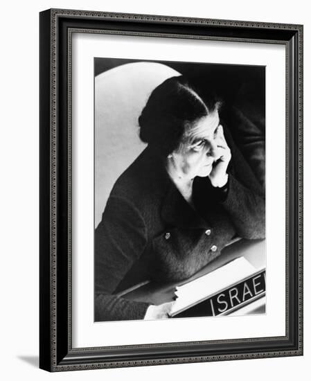 Golda Meir, Israel's Foreign Minister-null-Framed Photo