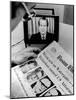 The Watergate Scandal Takes over the Front Page and the TV Screen-null-Mounted Photo