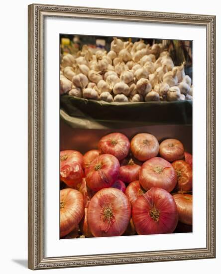 Produce, Ribera Market, Bilbao, Spain-Walter Bibikow-Framed Photographic Print