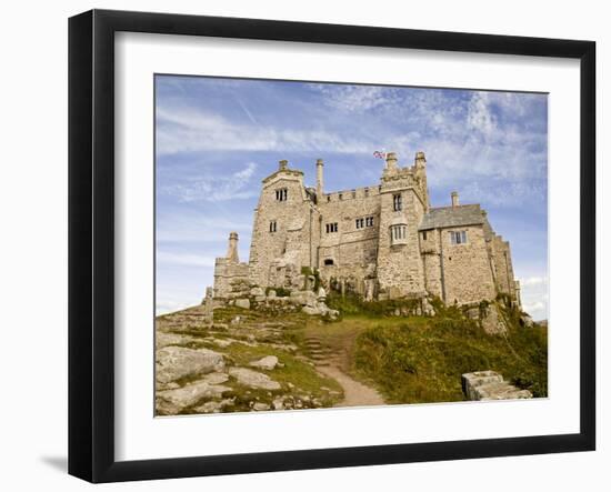 St Michael's Mount Castle Viewed Close Up, Cornwall, England, UK, Europe-Ian Egner-Framed Photographic Print