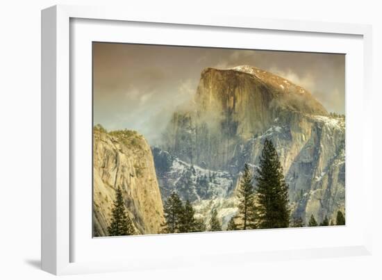 Cloud Wisps at Half Dome, Yosemite-Vincent James-Framed Photographic Print